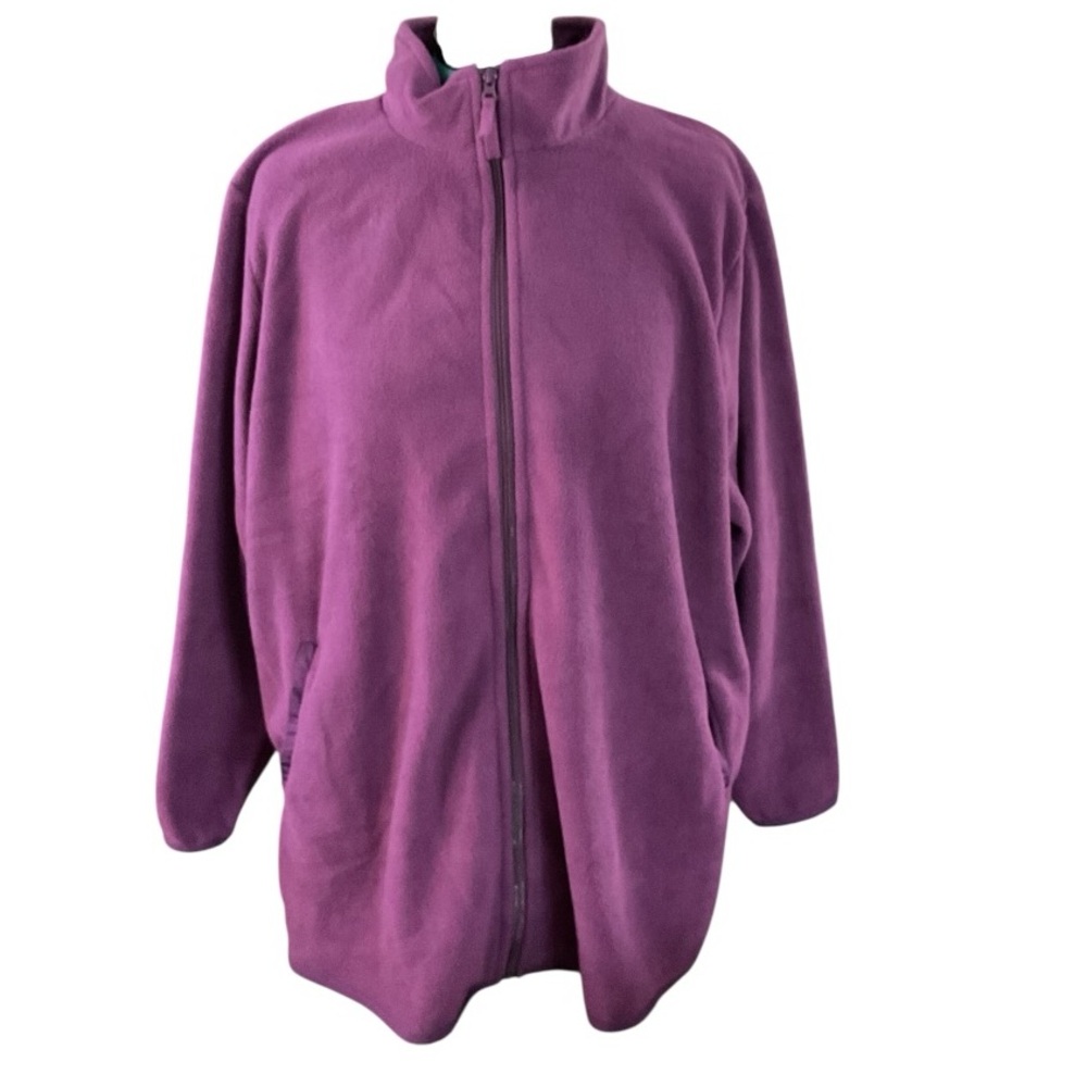 🦄 Woman Within Plush Purple Jacket P:30” L:33” (SZ 26/28 2X)